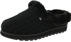 Wide Width Shoes|Slippers>Skechers Women Wide Width Furry Cozy Open Back Slippers Ice Angel