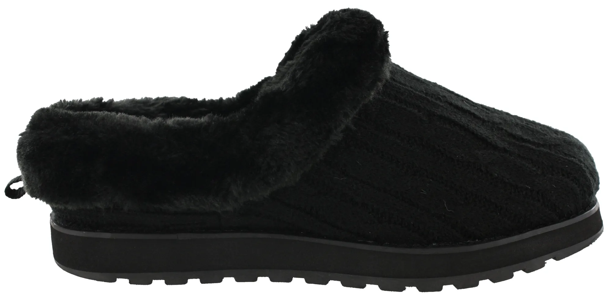 Wide Width Shoes|Slippers>Skechers Women Wide Width Furry Cozy Open Back Slippers Ice Angel
