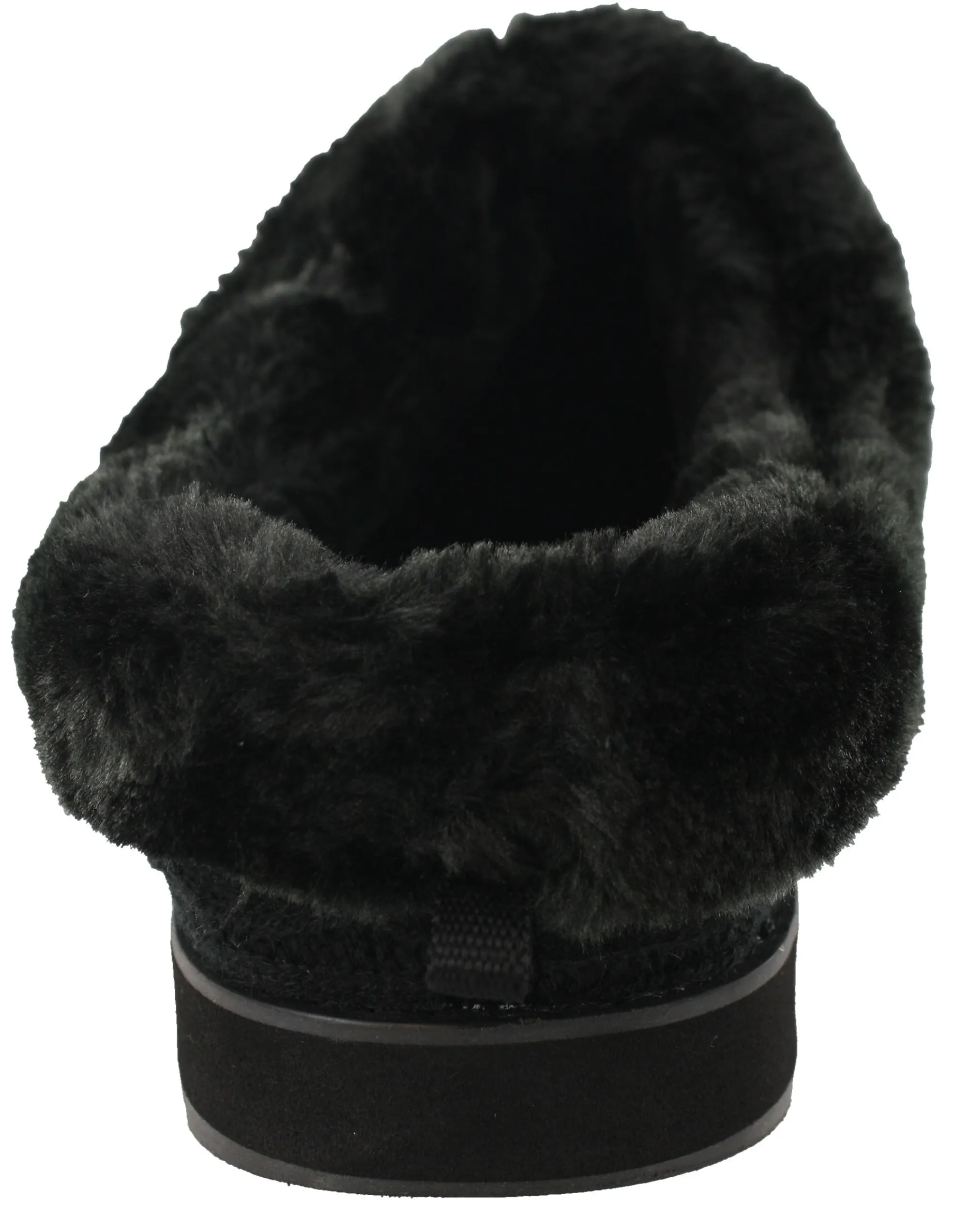 Wide Width Shoes|Slippers>Skechers Women Wide Width Furry Cozy Open Back Slippers Ice Angel