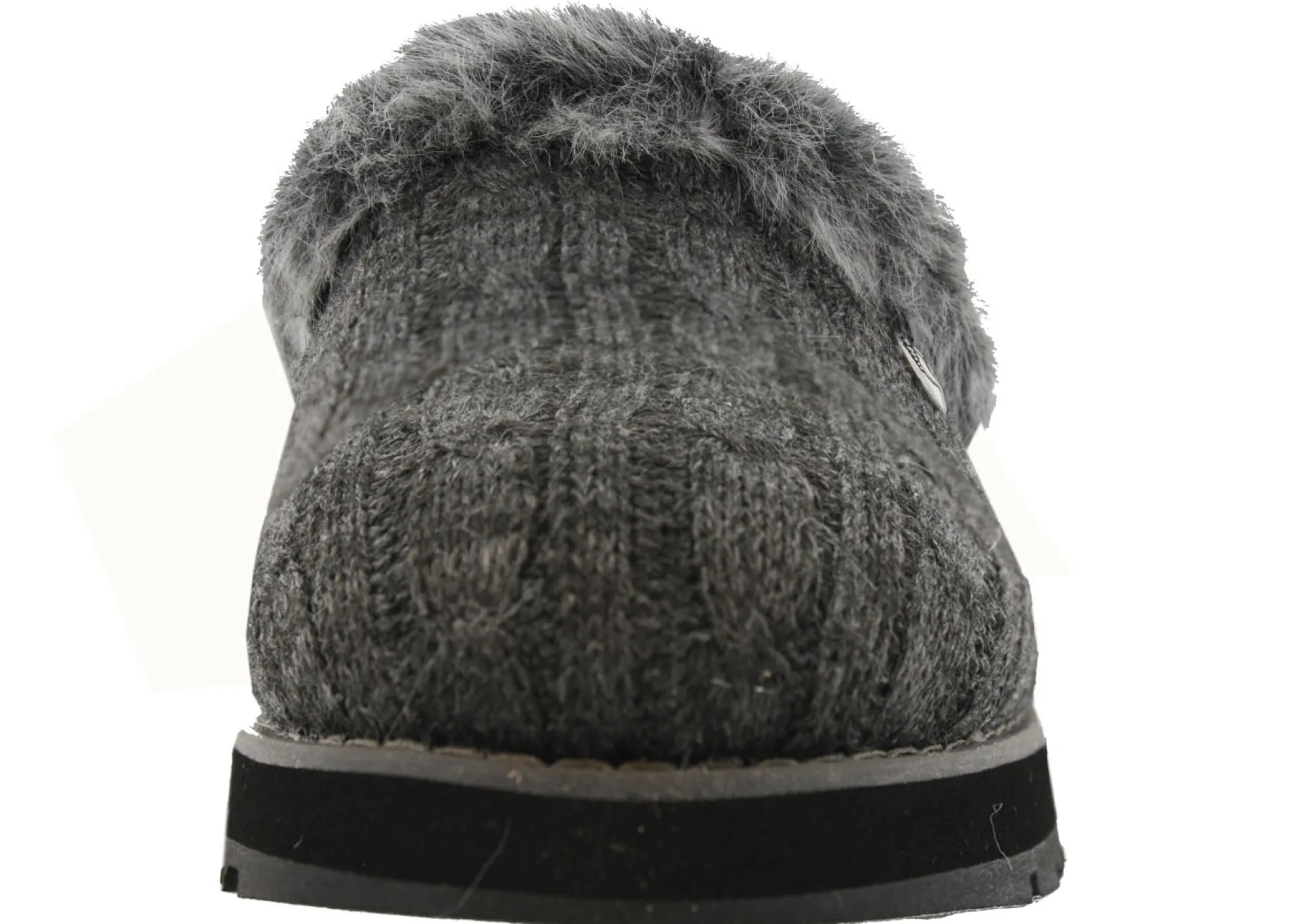 Wide Width Shoes|Slippers>Skechers Women Wide Width Furry Cozy Open Back Slippers Ice Angel