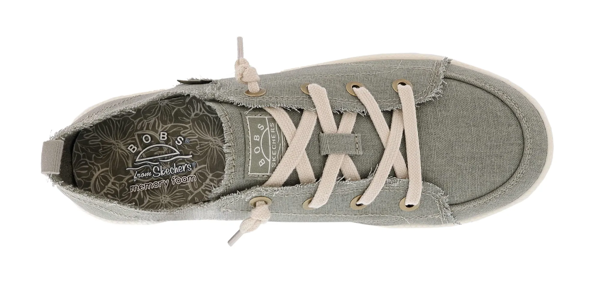 Casual>Skechers Women's Bobs B Cute 2.0 - Chill Look Canvas Upper Shoes Olive