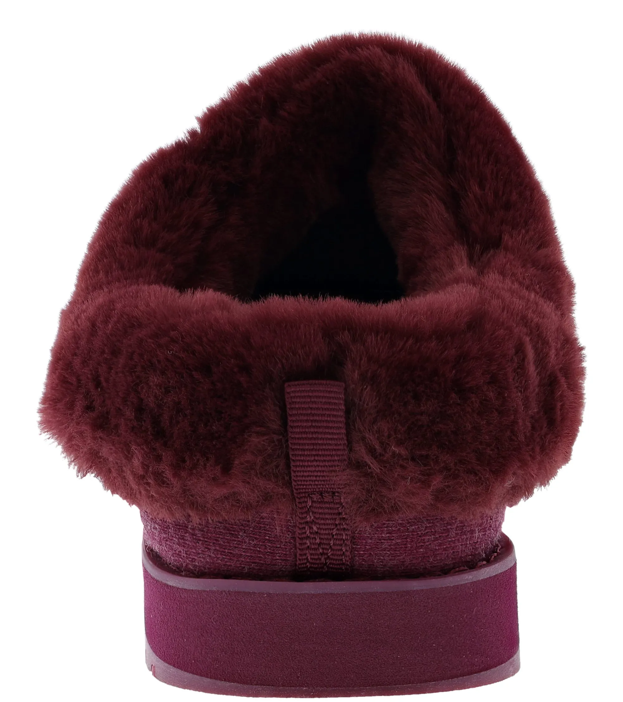 Slippers>Skechers Women's Bobs Keepsakes-Fully Frosted Clog Slippers Burgundy