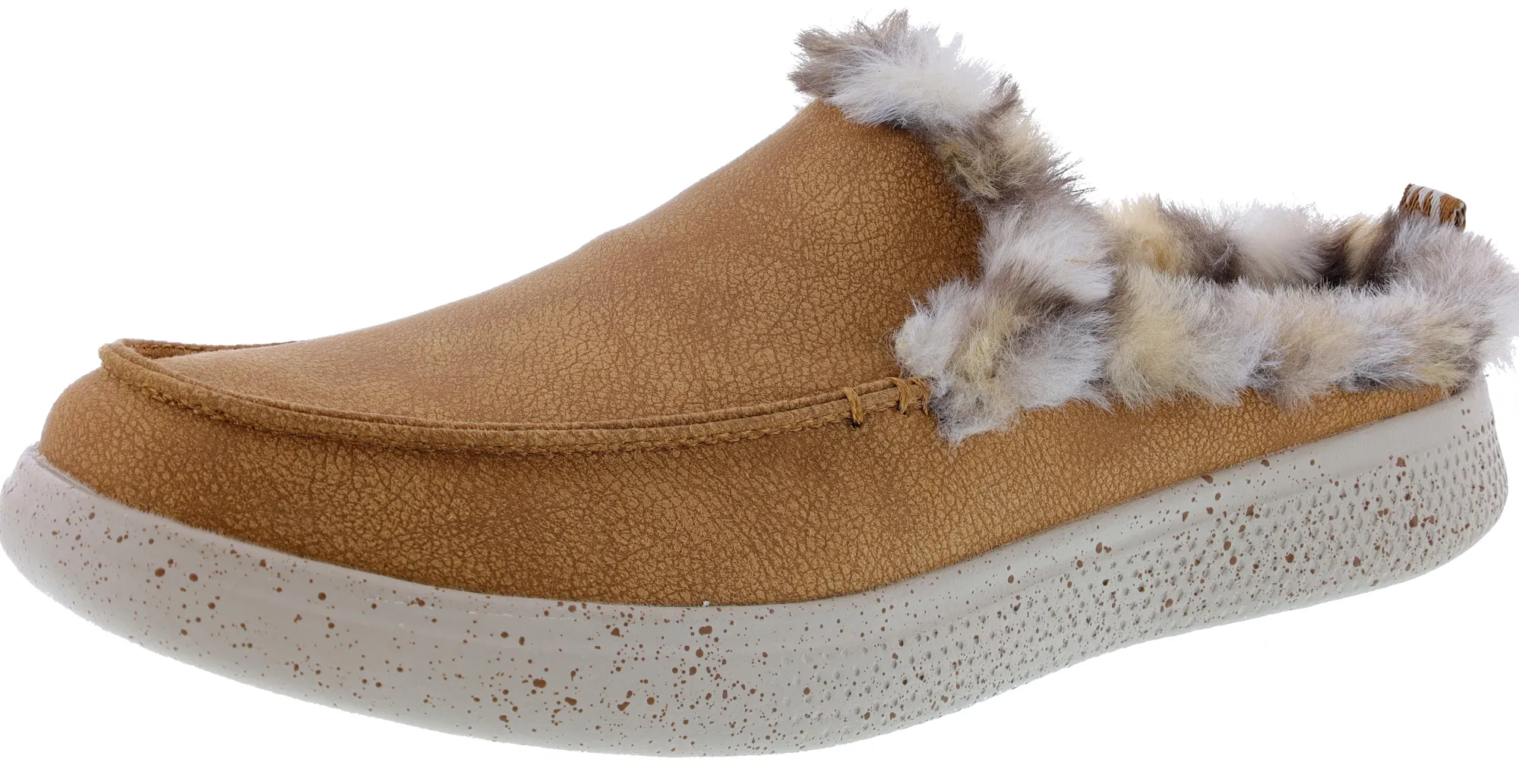 Walking|Casual>Skechers Women's Bobs Skipper Wild Tiger Memory Foam Slip On Slippers Chestnut