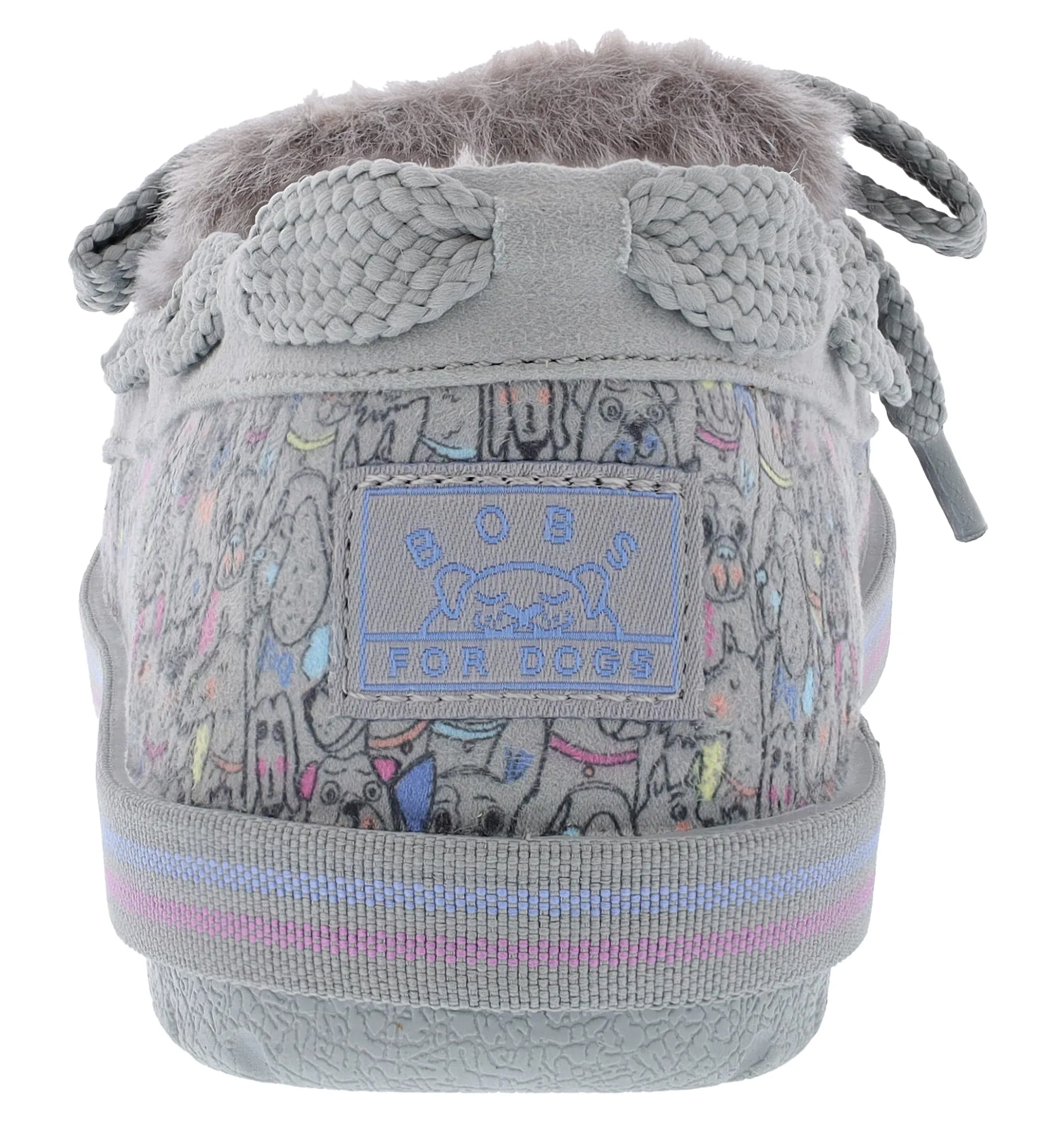 Slippers>Skechers Women's Bobs Too Cozy Doodle Parade Slip On Slippers Gray/Multi