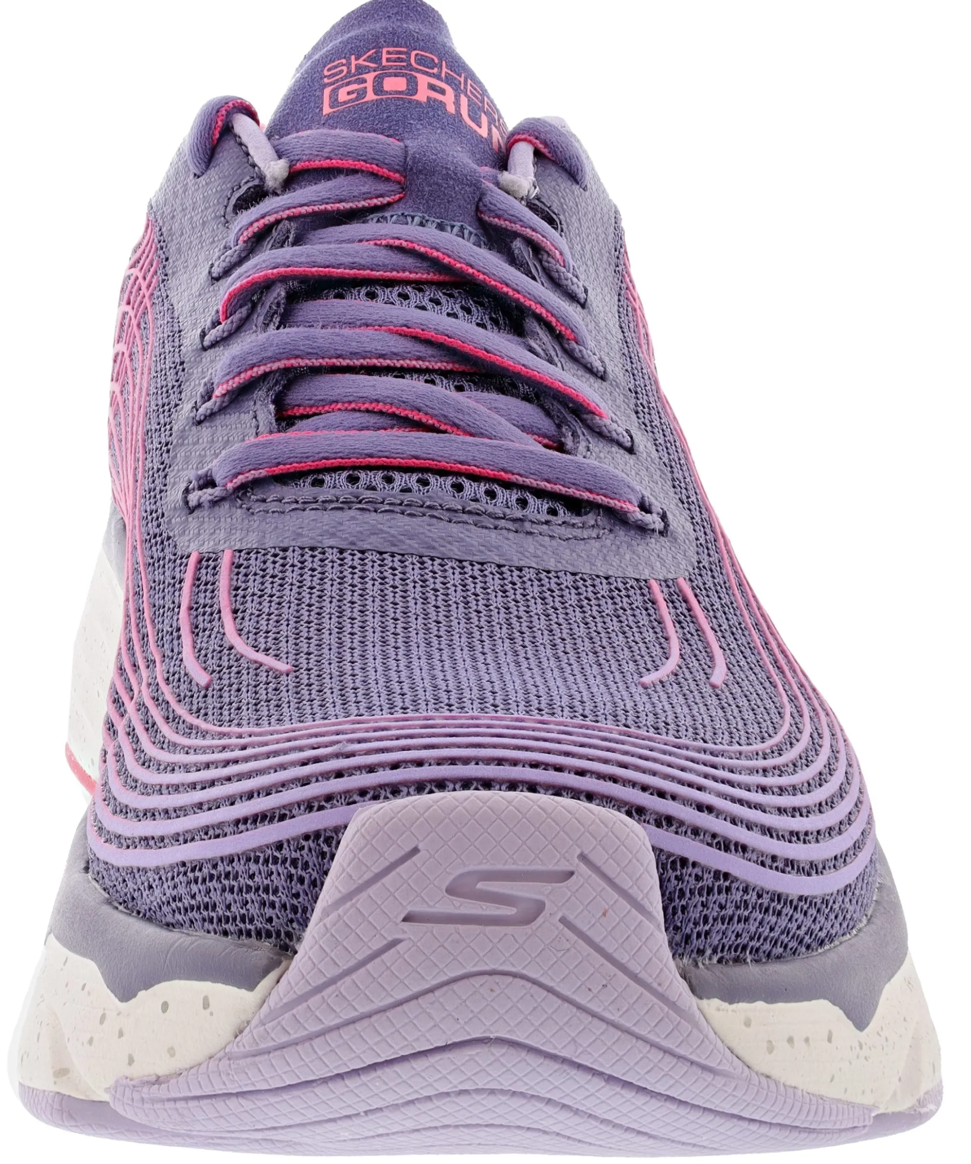 Running>Skechers Women's Max Cushioning Elite Galaxy Burst Lightweight Walking Shoes Purple/Pink