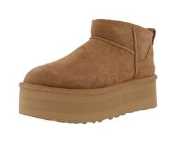 Boots>UGG Women's Classic Ultra Mini Platform Boots Chestnut