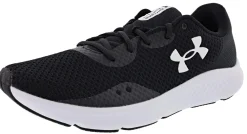 Running>Under Armour Men's Charged Pursuit 3 Running Shoes Black/White